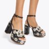 Flower Western Platform Heel