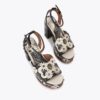 Flower Western Platform Heel