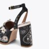 Flower Western Platform Heel
