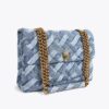 Große Denim-Kensington-Tasche Große Denim-Kensington-Tasche