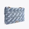 Große Denim-Kensington-Tasche Große Denim-Kensington-Tasche