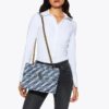 Große Denim-Kensington-Tasche Große Denim-Kensington-Tasche