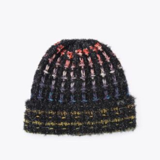 Lurex-Strickmütze