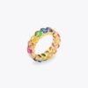 Ovaler Mix-Band-Ring Ovaler Mix-Band-Ring