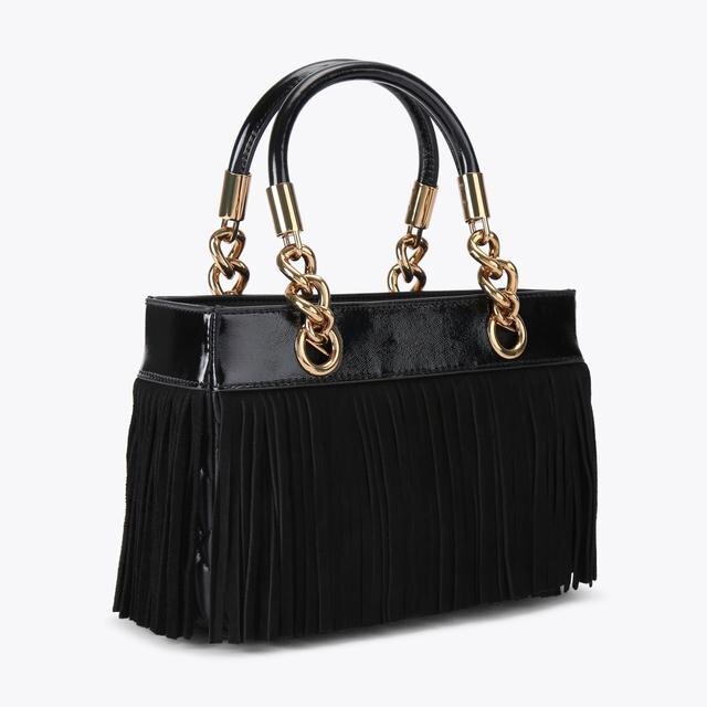 Quadratische Kensington Fringe Tasche Quadratische Kensington Fringe Tasche