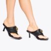 Sandalen mit gepolstertem Absatz Sandalen mit gepolstertem Absatz